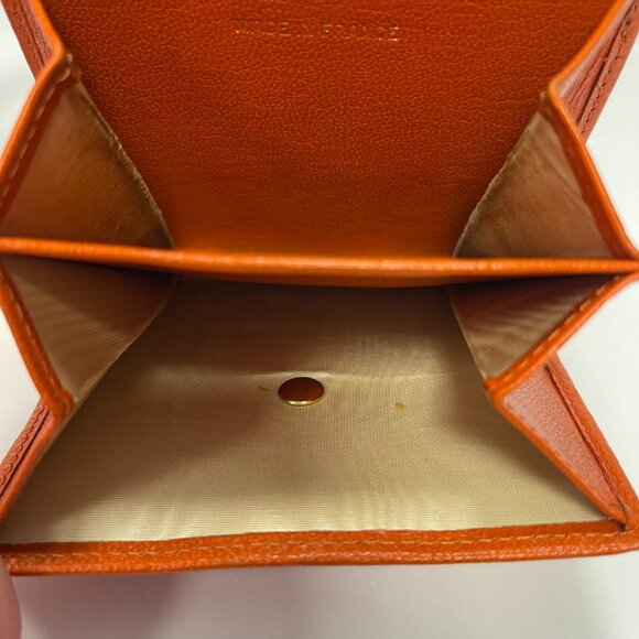 CHANEL Coco Mark Vintage Series 7 Orange Leather Compact Wallet - Preowned - Picture 11 of 16